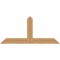 Ekena Millwork Portland Timber Gable Bracket, Western Red Cedar, 60"W x 27"H x 3 1/2"D x 5 1/2"F, 11/12 Pitch GBW060X27X0406POR00SWR - alternate 1